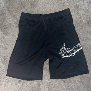 BOYS NIKE SHORTS, LARGE, 100% POLYESTER, BLACK, GOOD CONDITION, 2 POCKETS,STRING